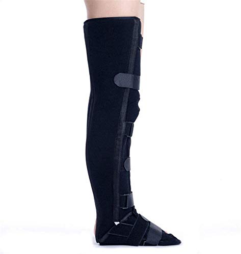 Inmovilizador de la Rodilla Ajustable Brace Orthopedic Walker Boots Reutilizable Secure Comfort Férula de la Rodilla Estabilizador de Soporte aplicable a fracturas tibiales y tibulares, fracturas del