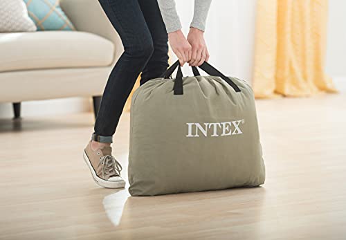 Intex 64414 - Fibertech comfortplush Colchón hinchable, 152 x 203 x 46 cm