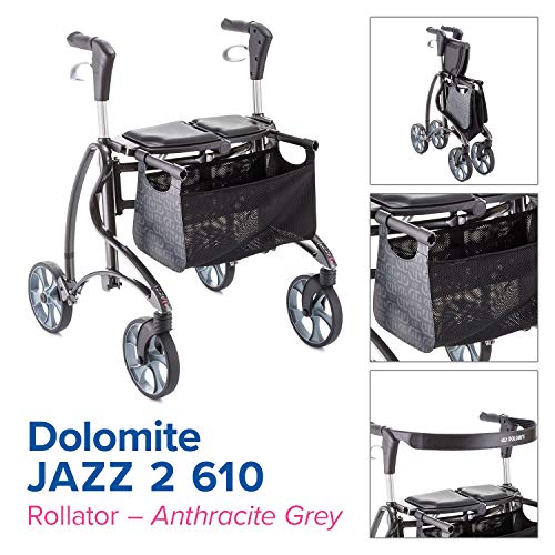 Invacare Dolomite Jazz 2 610 - Andador con ruedas, color gris