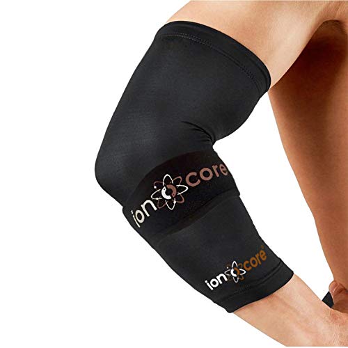 Ionocore® Sistema de Protección para el Codo - Brazelete Protector Codo de Tenista - Correa del Codo y Mangas de Compresión para las Articulaciones del Antebrazo, Ligero PEQUEÑO: 8"-10"