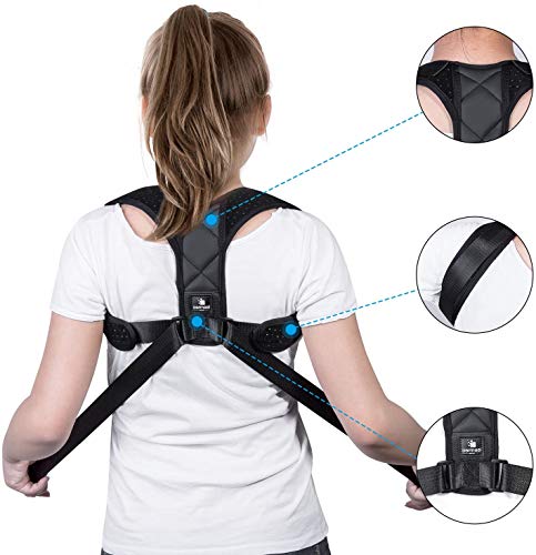 isermeo Corrector Postura Espalda y Hombros, Espalda Recta Soporte, Correctores Postural Faja, Corregir Postura Sentado Enderezar para Mujer e Hombres, Posture Corrector Aliviar la Joroba, L