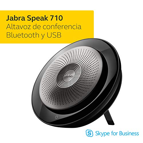 Jabra Speak 710 - Altavoz Portátil para Conferencias con Adaptador Bluetooth y USB - Certificado para Comunicaciones Unificadas - Compatible con PC, Smartphones y Tabletas