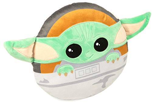 Jay Franco Star Wars The Mandalorian Baby Yoda Nogginz Decorative Pillow - Super Soft - Measures 12 Inches (Official Star Wars Product)