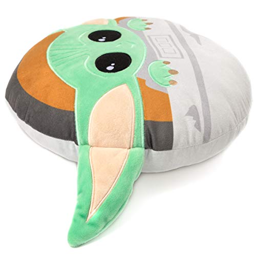 Jay Franco Star Wars The Mandalorian Baby Yoda Nogginz Decorative Pillow - Super Soft - Measures 12 Inches (Official Star Wars Product)