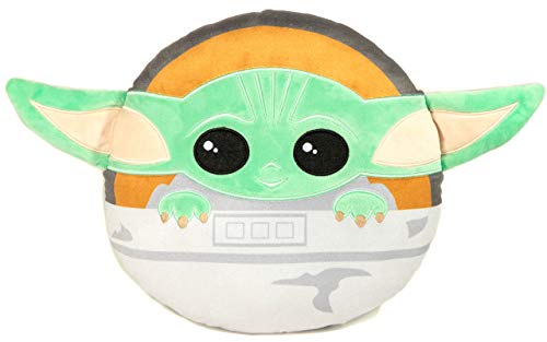 Jay Franco Star Wars The Mandalorian Baby Yoda Nogginz Decorative Pillow - Super Soft - Measures 12 Inches (Official Star Wars Product)