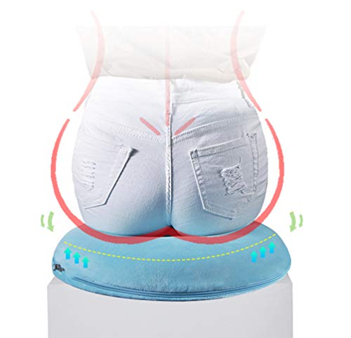 JAY-LONG Cojín De Asiento De Nalgas Hermosas para El Hogar/Almohadilla para Hemorroides De Oficina con Orificio Redondo/Cojín De Asiento con Forma De Memoria,Rosado