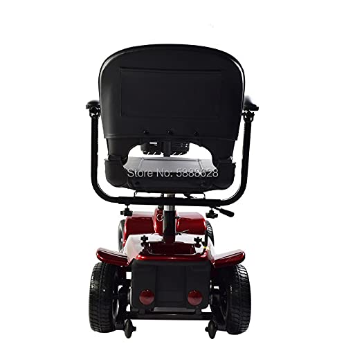 JINKEBIN Electric Silla de Ruedas Moda fábrica Precio Plegable Antiguo monilidad eléctrica Scooter Silla de Ruedas Triciclo (Color : Lead Acid Batteries)