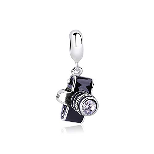 JINSUO Original del 100% Sterling Silver Charm Bead Adecuado for Pulsera Amor Viajes Encanto Femenino joyería al (Color : Red Scooter)