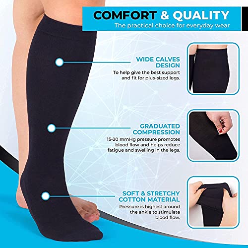 JJGS 5 Pares Medias de Compresion Mujer y Hombre, Calcetines Compresivos Enfermera, Calcetines de Compresion para Running, Deporte, Ciclismo, Futbol, Vola Beige-One Size