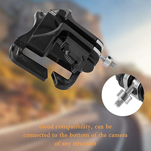 Jubaopen 2PCS Cámara Cinturón Hebilla de Cintura para Cámara Cinturón de Botón de Camara Soporte de La Cintura de Cámara de Boton con Llave para Cámaras Réflex SLR DSLR（8.4 * 6.9cm*3.8cm, Negro）