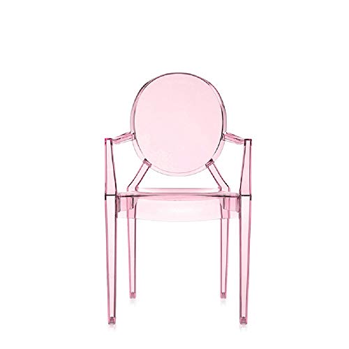 Kartell Lou Ghost - Silla, Rosa, 39 x 37 x 63 cm