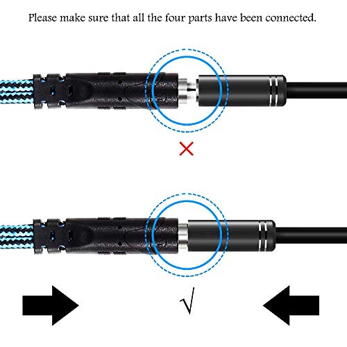 Kit Adaptador de Cable Jack de 3,5 mm, convertidores mutuos para Auriculares de PC con función de Auriculares/micrófono simultáneamente, Divisor en Y, 1 Hembra a 2 machos