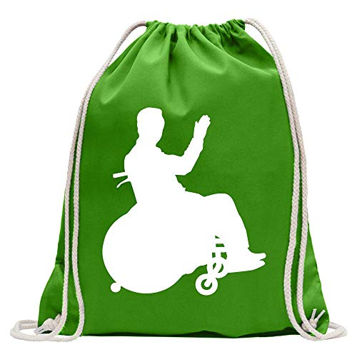 Kiwistar Bolsa de deporte para silla de ruedas, de algodón, con correa, Verde mayor., Talla única