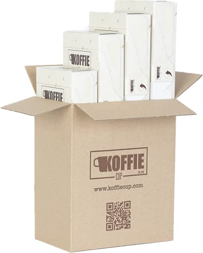 Koffie Cup Brazil 40 Cápsulas compostables de café compatibles con máquinas Nespresso original line. Receta Brazil. Total 40 cápsulas (4x10cáps) koffiecup