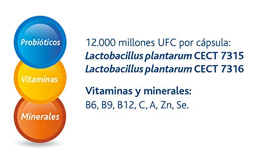 LACTOFLORA Probiótico Protector Inmunitario para Adultos, Defensas 30 Cápsulas