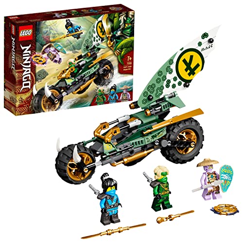 LEGO 71745 Ninjago Chopper de la Jungla de Lloyd Juguete de construcción con una Moto y Mini Figuras de Lloyd y NYA