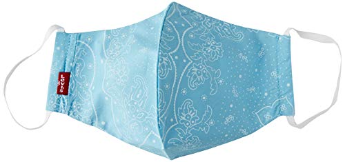 Levi's Unisex 3pk Reusable Face Cover Bandana, colore Azul, mordao, topacio L