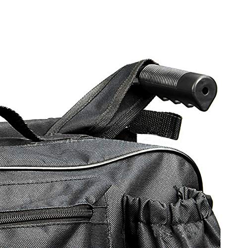 LFANH Multifunción Silla De Ruedas Bolsa, Mochila Bolsa De Silla De Ruedas/Scooter Universal Mochila/Acolchado Trasero Multi - Bolsillo Prueba De Agua De Almacenamiento