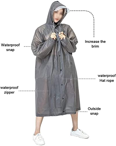 LFM Poncho Adulto Impermeable Impermeable Impermeable Impermeable con Capucha Ropa de Lluvia for Hombres y Mujeres Que Caminan Ciclismo Camping Abrigos Impermeables