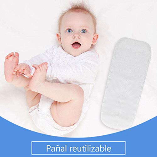 Lictin 7 PCS Braguitas de aprendizaje para niños Calzones de entrenamiento Bragas de aprendizaje reutilizables Pañales de tela Bebé ropa interior talla 2-3 años