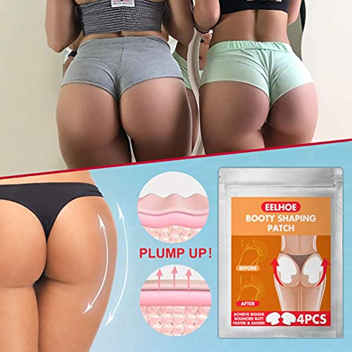 LIXBD 8pcs Botín Formación Parches Cadera Elevación Pegatinas Mujeres Cadera Apriete Pegatinas