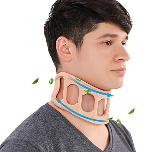 LMEILI Soporte para El Cuello para El Dolor De La Columna Cervical Collar De Silicona Suave Y Fresco para El Verano El Soporte del Cuello Se Puede Usar para Bañarse Y Lavarse con Champú