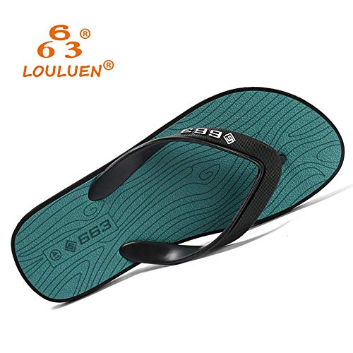 LNLJ - Pantuflas de masaje para fitness, sandalias de playa para hombres y mujeres - Chanclas de goma antideslizante en grano de madera - Khaki_41, zapatillas sanitarias para