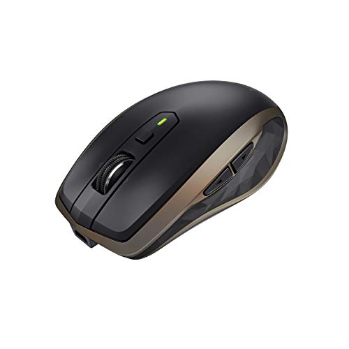 Logitech MX Anywhere 2 Ratón Inalámbrico, Bluetooth 2.4 GHz con Receptor USB Unifying, Seguimiento en Cualquier Superficie 1000 DPI, Compatible con PC/Mac/Portátil, Negro