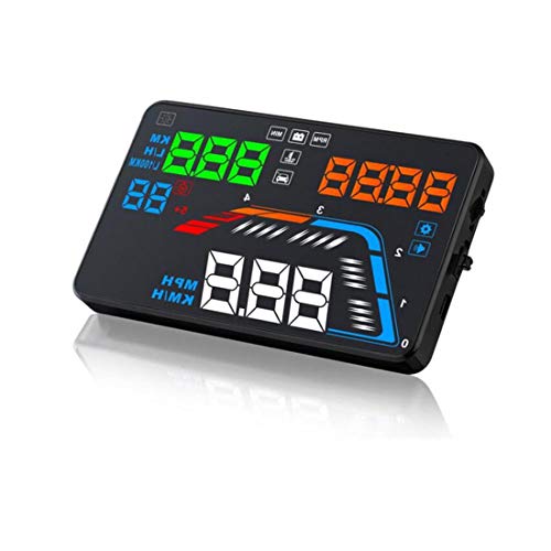 LUOAN AUTO PARTS Q700 Car Head Up Display Pantalla de 5.5 Pulgadas Coche HUD OBD2 Proyector de Parabrisas Diagnóstico de Datos de conducción de automóviles Velocímetro Digital