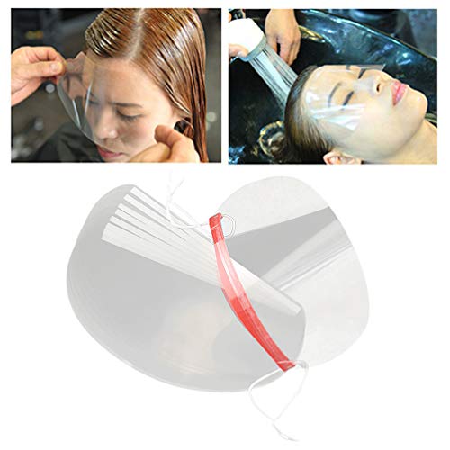 Lurrose 50 Piezas de Peluquería Máscara de Protección Facial Desechable Máscara de Protección Facial Transparente Herramientas de Corte de Cabello para Peluquería Salón de Belleza