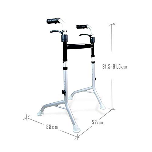 LXDDJZXQ Andador para Ancianos Walker, Altura Ajustable Soporte de Soporte for Caminar Personas con discapacidad Caminar fácil de Llevar Booster Fácil de configurar, aleación de Aluminio