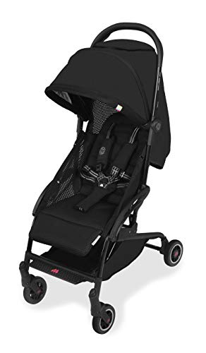 Maclaren Atom Style Set silla de paseo ligera, compacta y de plegado plano, Para niños de recién nacidos hasta 25 kg, capota extensible UPF 50+ y asiento reclinable, Accesorios incluidos, Negro