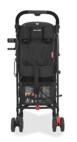 Maclaren Quest Arc Negro Style set -Pack silla de paseo + Organizador Universal + Burbuja lluvia Universal + Sujetavasos