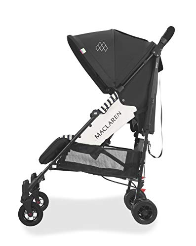 Maclaren Quest Arc silla de paseo tipo paraguas compacto y ligero, Para niños de recién nacidos hasta 25 kg, capota extensible con factor UPF 50+, asiento reclinable, Incluye protector para la lluvia