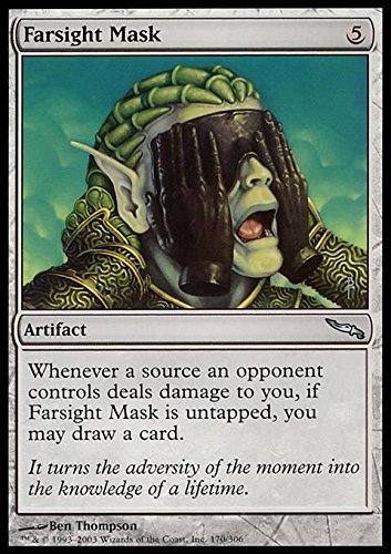 Magic The Gathering - Mascarilla Farsight Mask - Máscara larga - Mirrodin - Foil