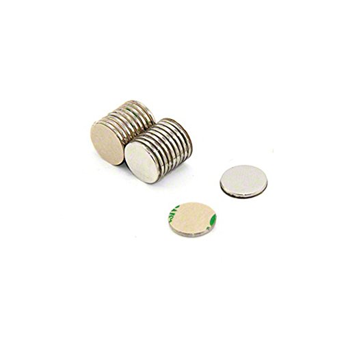 Magnetastico® | 20x imanes autoadhesivos de neodimio N52 Disco 15x1 mm | Imanes Fuertes Adhesivos con Cinta Adhesiva | Imanes autoadhesivos N52 con película Adhesiva, Fuerza Adhesiva Extra