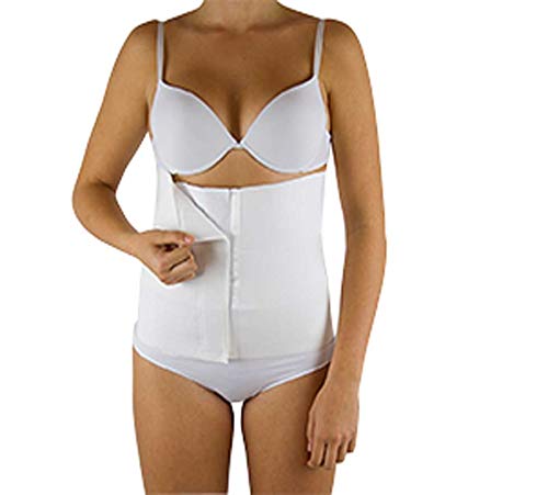 MANIFATTURA BERNINA Sana 55109 (Talla 3) - Faja compresión Abdominal Alta 27 cm cinturón postoperatorio con Cierre de Velcro