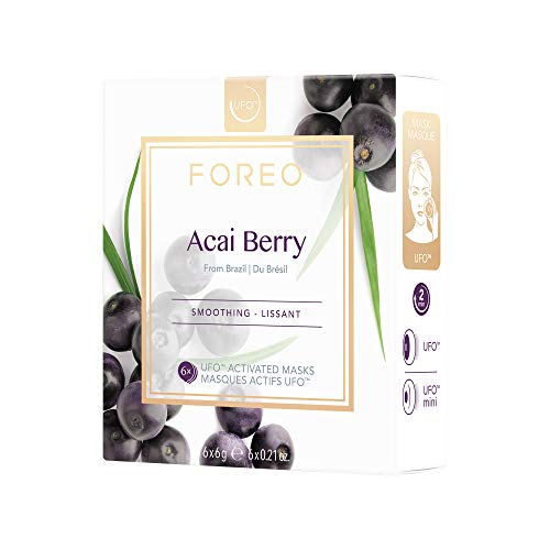 Mascarilla activa UFO Acai Berry, de FOREO - pack de 6 unidades