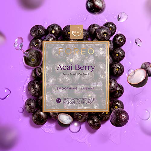 Mascarilla activa UFO Acai Berry, de FOREO - pack de 6 unidades