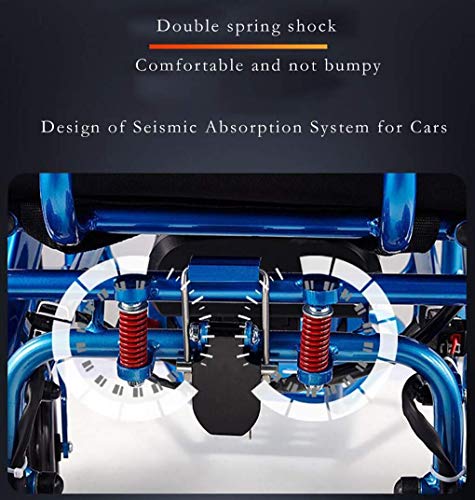MBEN Silla de Ruedas eléctrica Plegable, Silla de Ruedas Ligera portátil, (batería de Iones de Litio), Plegado de un botón para facilitar el Transporte sólo 23 kg