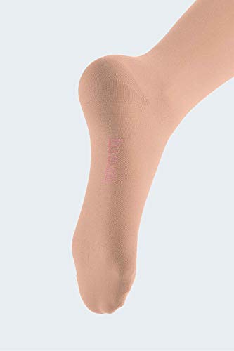 medi Mediven elegance 0240113 - Medias de compresión hasta la rodilla para mujer, con punta cerrada, CCL2, sin banda adhesiva, color caramelo, talla III normal