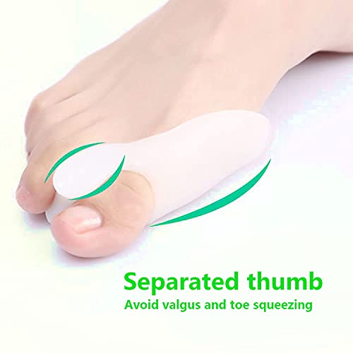 Medizinischer Silikon Big Toe Separator und Korrektor Schmerzvorbeugung Bunion Spacer Begradigen Zehen Hammer Orthopädisch