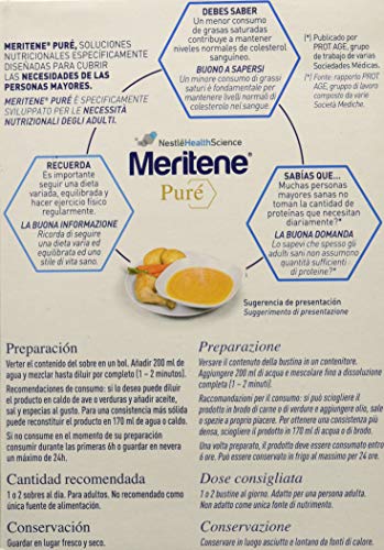 MERITENE Pure pollo con patatas y zanahorias 6 sobres