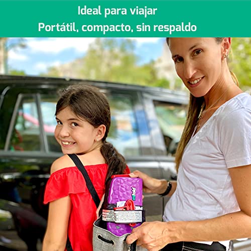 mifold Elevador Coche Plegable para Niños a Partir de 4 años (15-45 kg) - Silla Coche con Cojín 3 Veces Más Grueso - Alzador Compacto y Portátil para Uso Diario y Viajes - Grupos 2 y 3