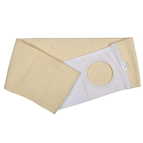 MILECN Cinturón De Hernia De Ostomía Soporte De Estoma De Cintura Ortesis Abdominal Binder Banda para El Abdomen Transpirable con Abertura para El Estoma para Pacientes con Colostomía,XL