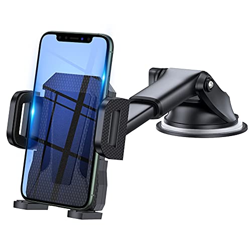 miracase MOVING LIFE Soporte de teléfono móvil para coche, 3 en 1, con ventosa, soporte para teléfono móvil, giratorio 360°, silicona, protección para iPhone, Samsung, Huawei, Sony, One Plus, etc.