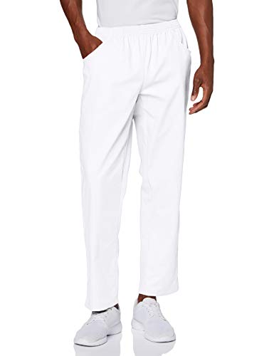 MISEMIYA - PANTALÓN Sanitarios Unisex Cintura ELÁSTICA Uniforme Laboral MÉDICO Enfermera Limpieza Veterinaria SANIDAD HOSTELERÍA- Ref.8312 - XXXL, Blanco