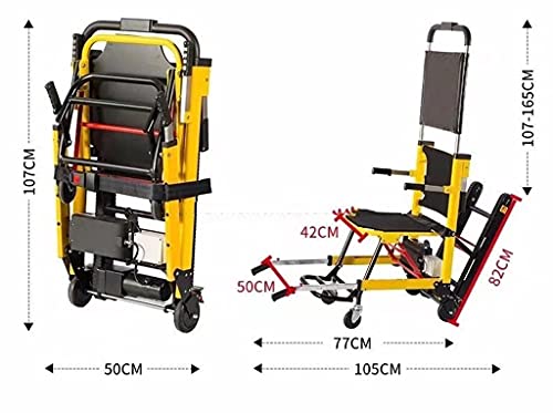 MJZYP Scalera Eléctrica Que Sube La Silla De Ruedas, Ancianos Portátiles Tripulados Plegables Subiendo Y Bajando Escaleras Silla De Ruedas Sube Y Baja La Escalera Completamente Automática