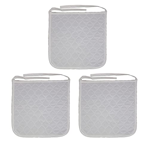 Mobiclinic, Empapador adultos, Pack de 3 unidades, Reutilizable, Marca Española, para Silla de Ruedas, para Asientos, para Coche, Lavable, 450 lavados, absorción 3,8 L/m2, 40 x 38 cm, color Blanco