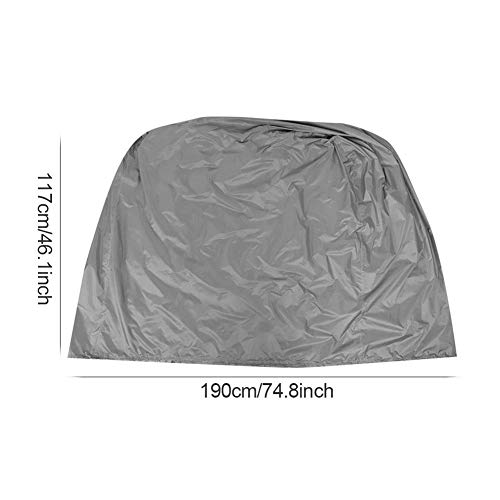 Mobility Scooter Cover Impermeable Mobility Scooter Cape Mobility Scooter Rain Cover Fundas para Brazos de Silla de Ruedas Mobility Scooters Accesorios Gris 210D(Gris 190x61x117cm)